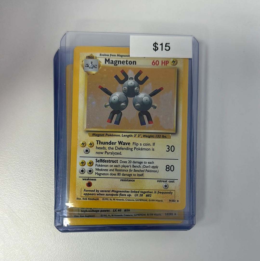 Pokmeon Base Set Magneton Holo 9/102