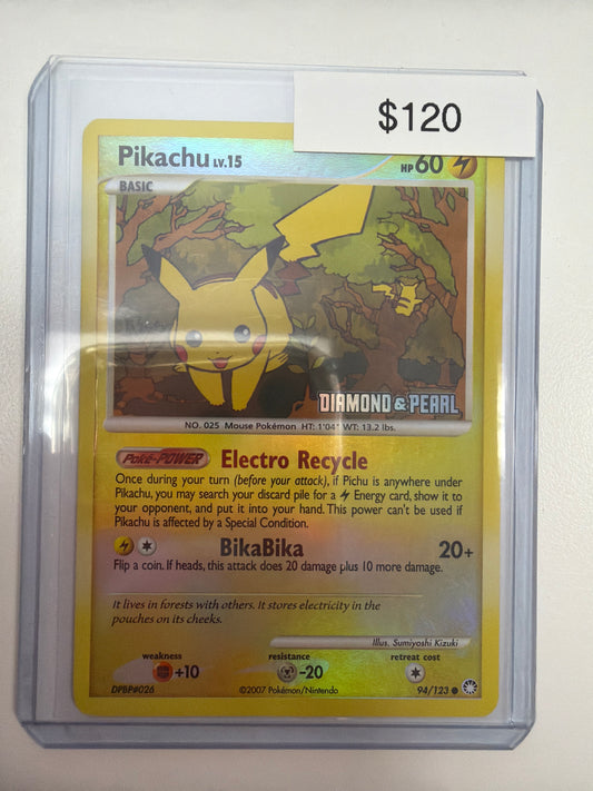 Pokemon Pikachu Diamond & Pearl Stamp 94/123