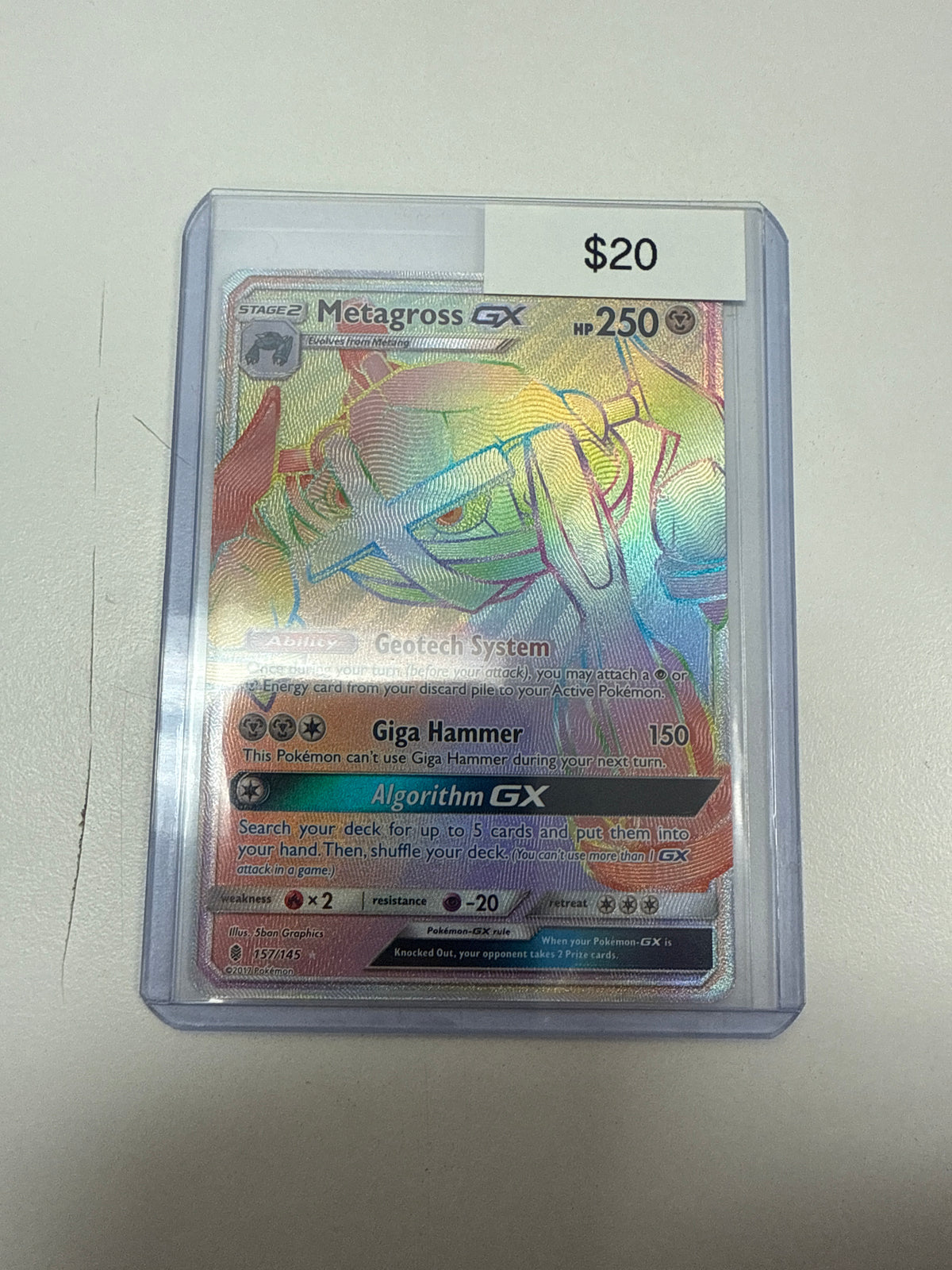 Pokemon Metagross Gx #157/145