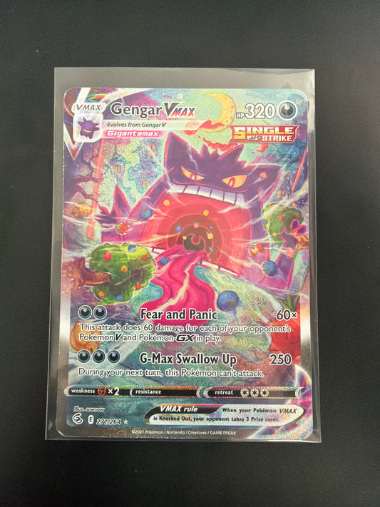 Pokémon Fusion Strike Gengar VMAX 271/264 DAMAGED/CREASE
