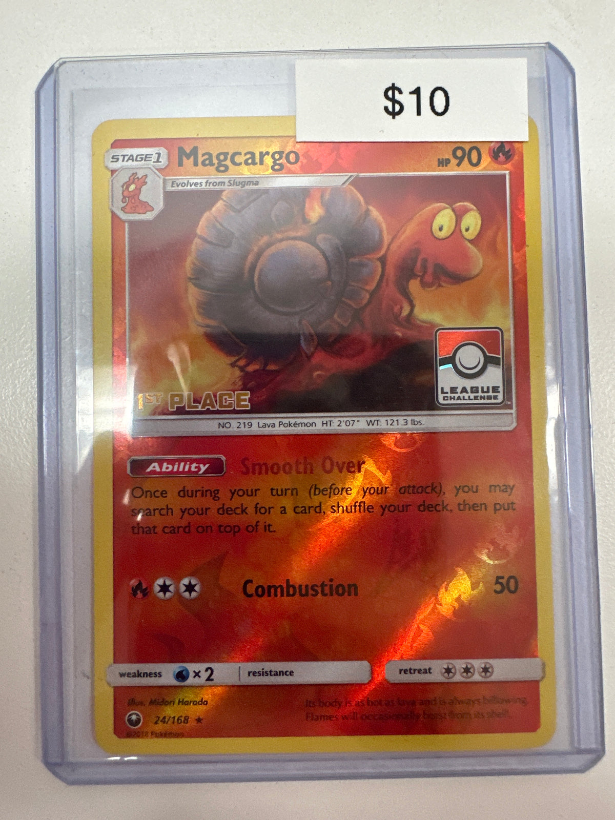 Pokemon Magcargo 1st Place Promo 24/168