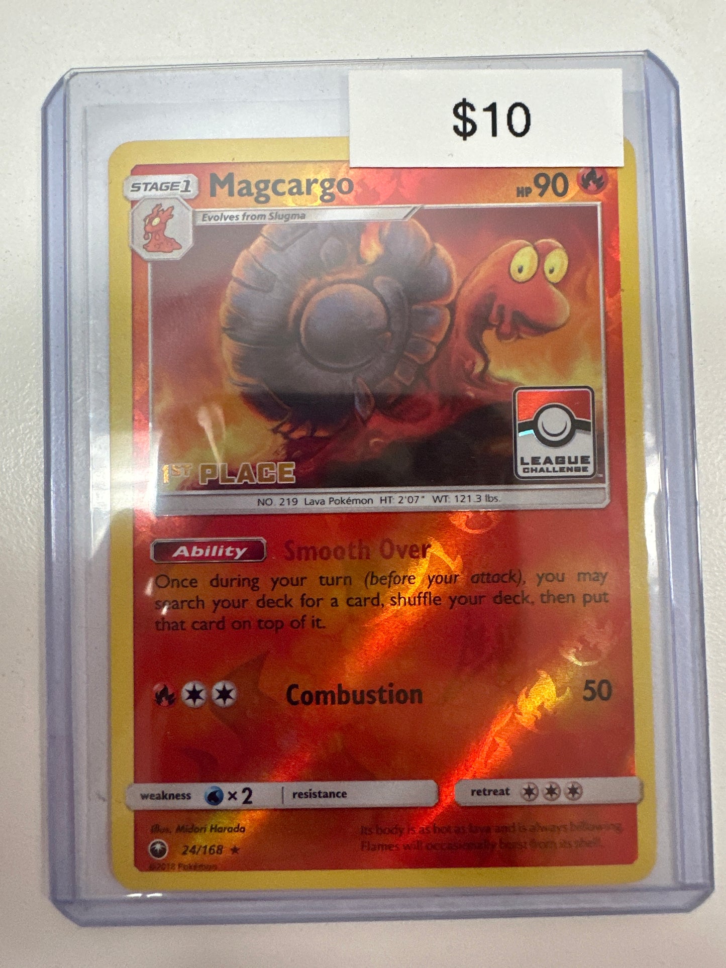 Pokemon Magcargo 1st Place Promo 24/168