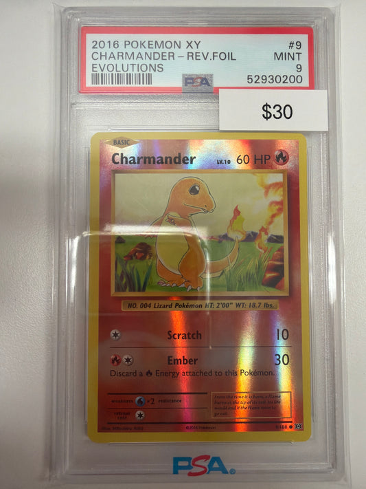 Pokemon Charmander 91/108 PSA 9