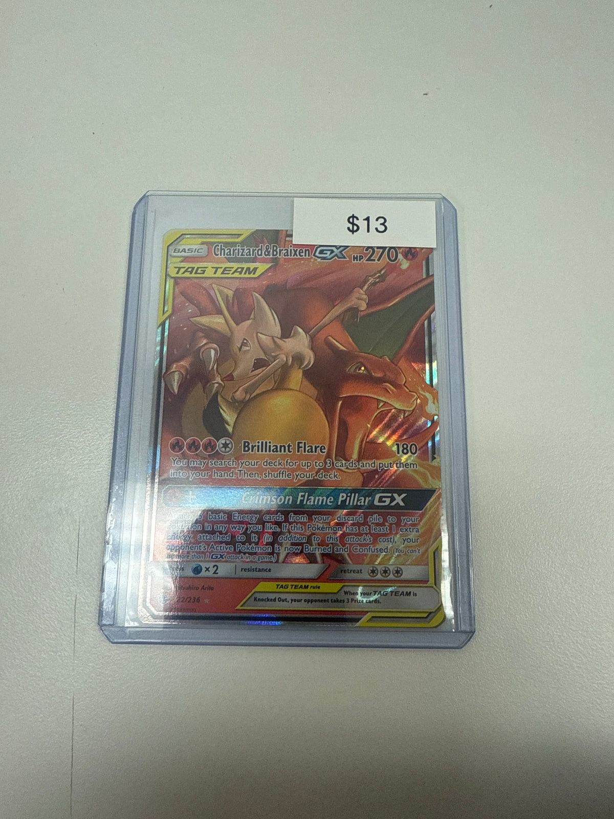 Pokemom Tag Team Charizard & Braixen Gc #22/236