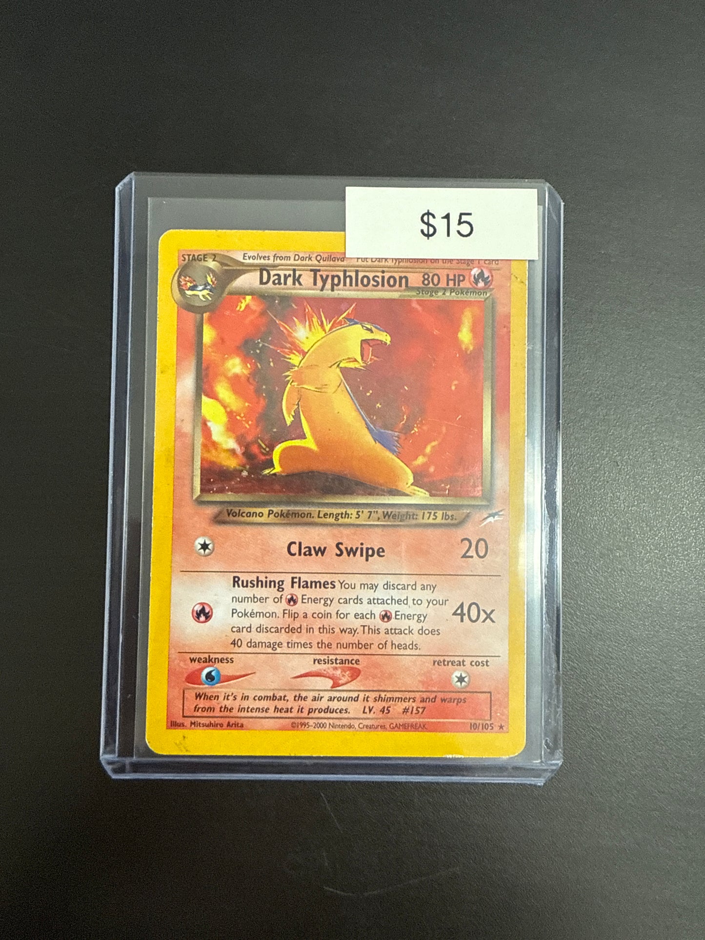 Pokémon Dark TYPHLOSION Holo 10/105