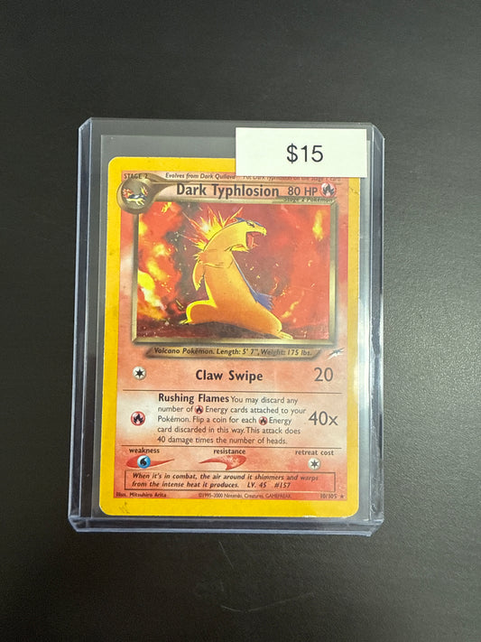 Pokémon Dark TYPHLOSION Holo 10/105