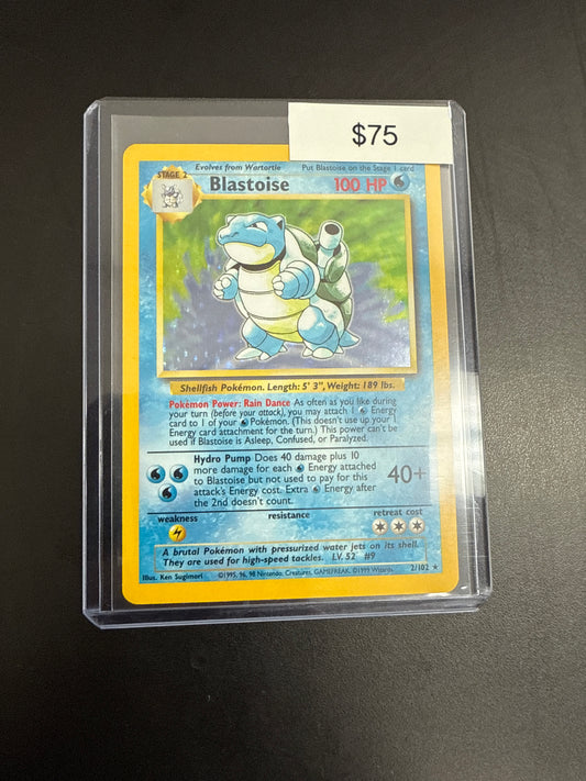 Pokémon Blastoise Base Set 2/102