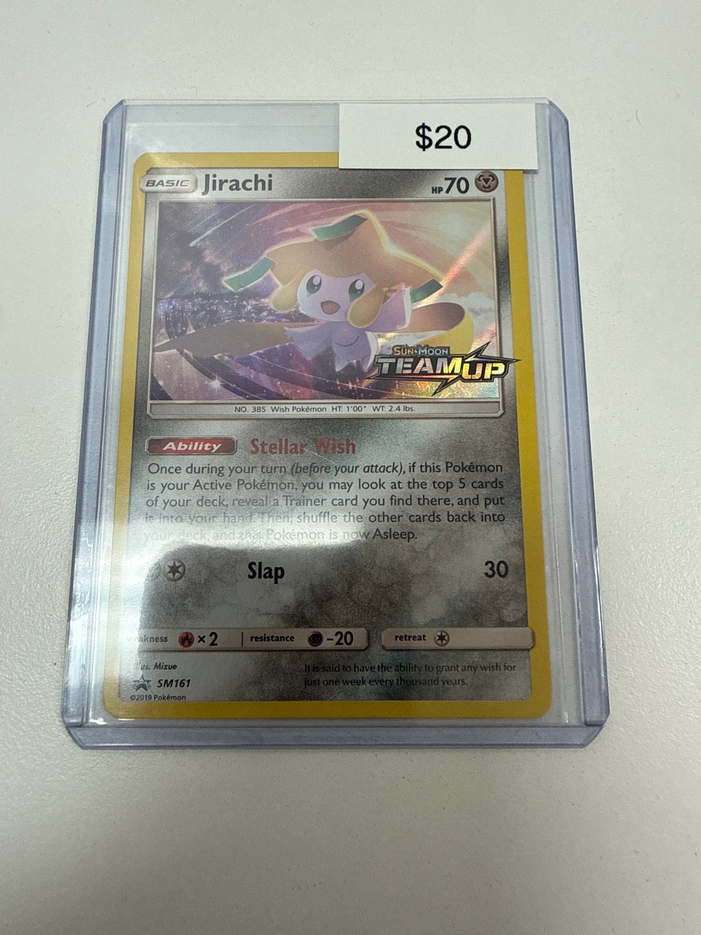 Pokemon Jirachi Team Up Stamped BSP #sm161
