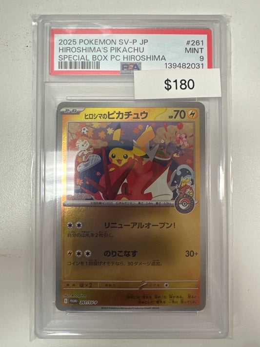 Pokemon Hiroshima’s Pikachu 261-SV-P PSA 9