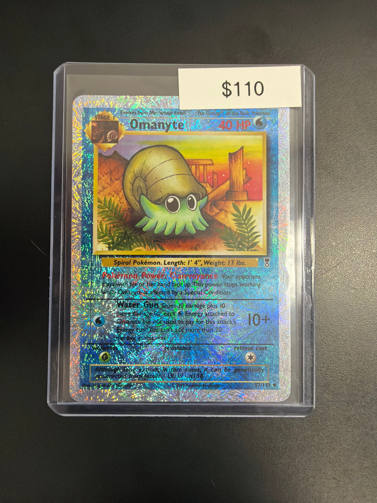 Pokemon Omanyte Legendary Collection Rev. Holo #57/110