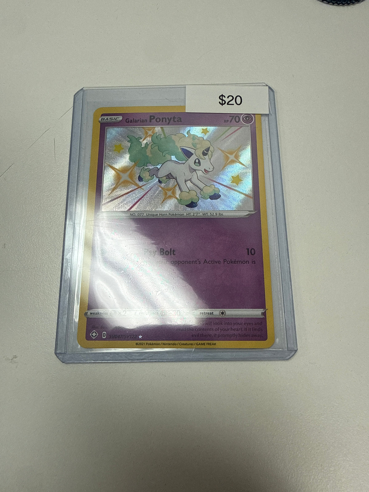 Pokemon Galarian Ponyta #sv047/sv122