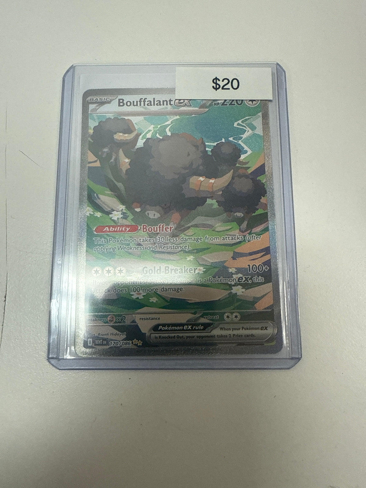 Pokemon Bouffalant Ex #170/086