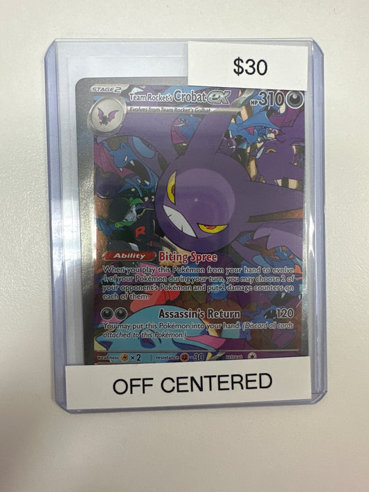Pokemon Destined Rivals Crobat ex 234/182 Off Centered