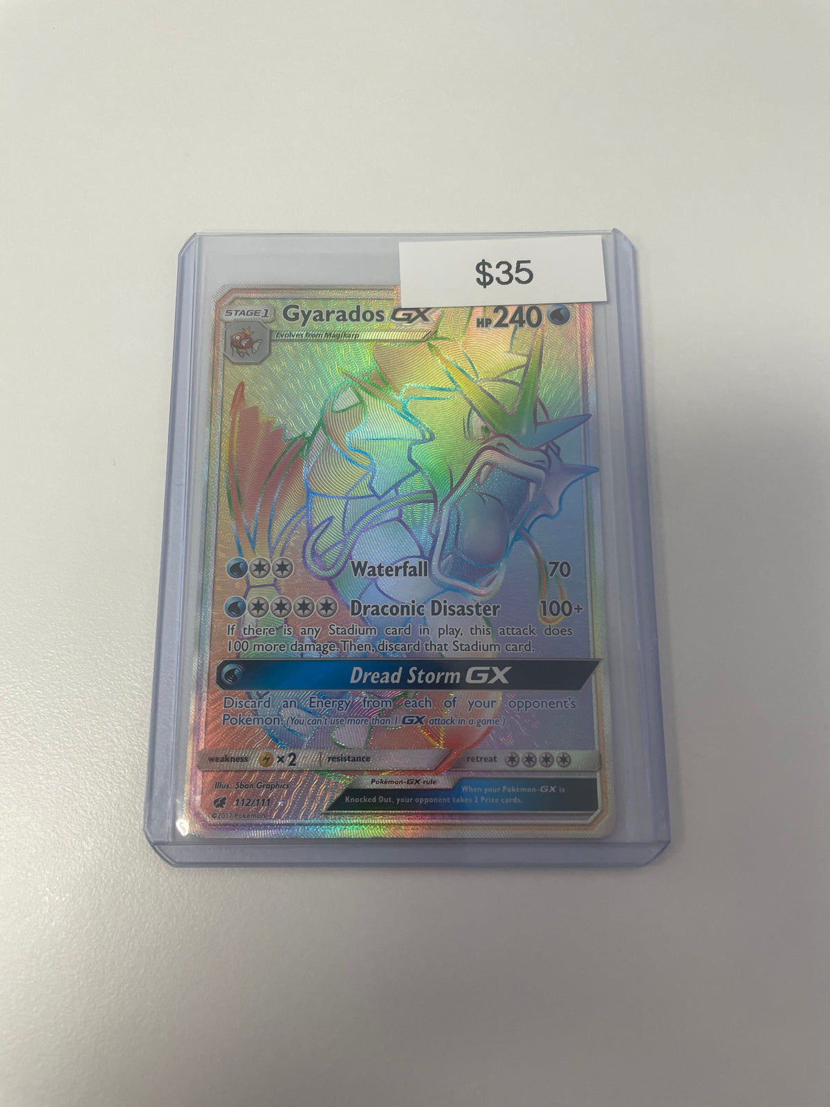 Pokemon Gyarados Gx Rainbow #112/111 Grail Collectibles AZ Pokemon Gyarados Gx Rainbow #112/111 Grail Collectibles AZ
