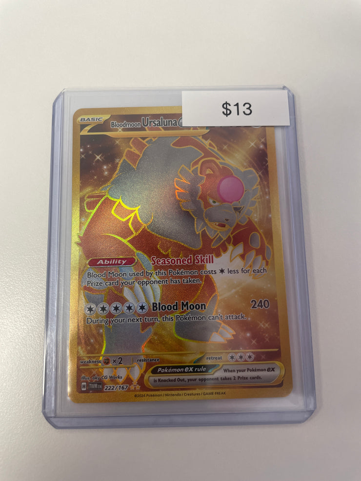 Pokemon Bloodmoon Ursalana Ex Gold 