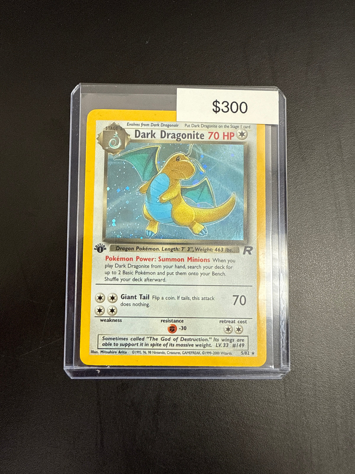 Pokémon Dark Dragonite 1st Ed. 5/82