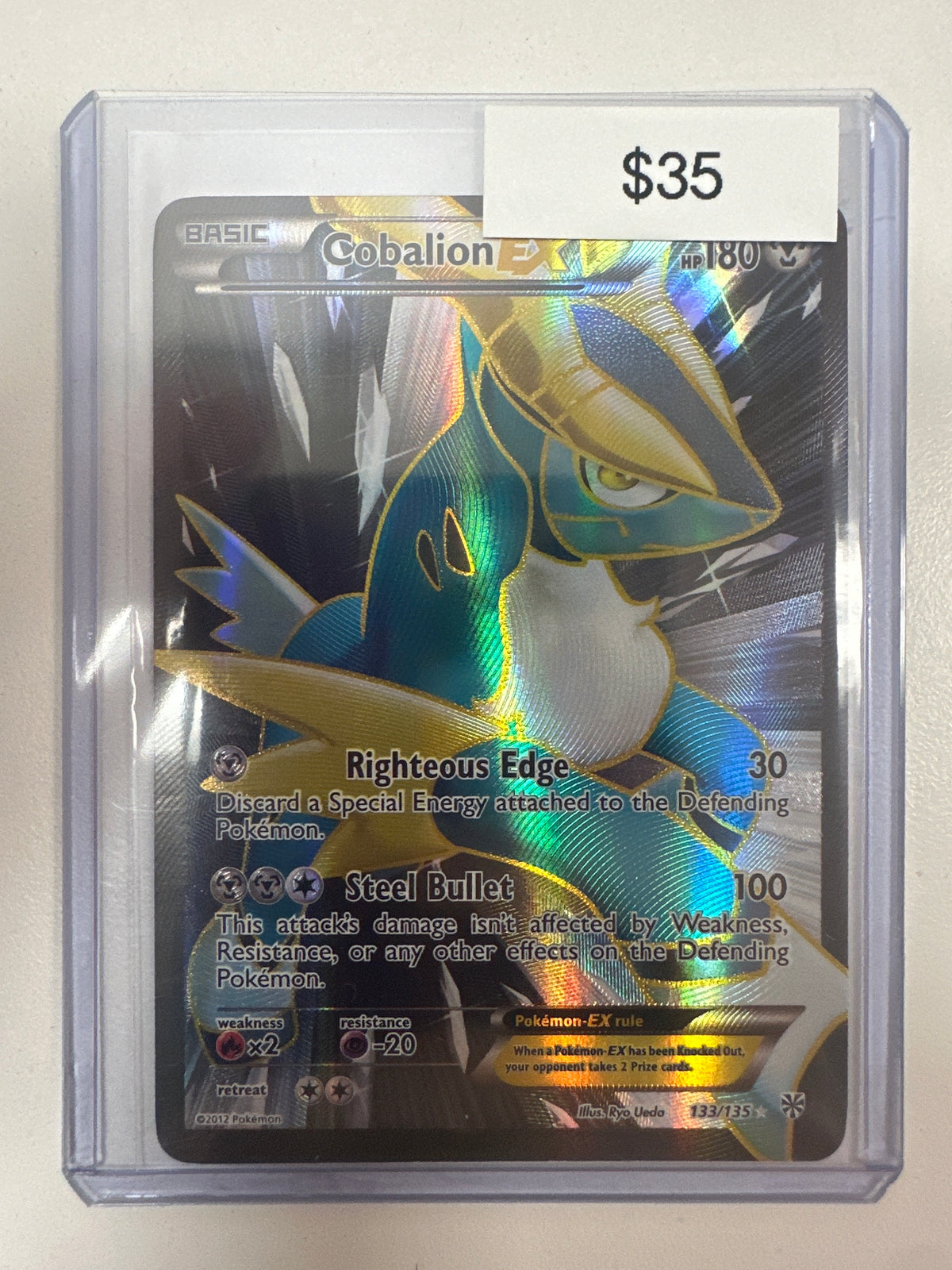 Pokemon Cobalion EX 133/135