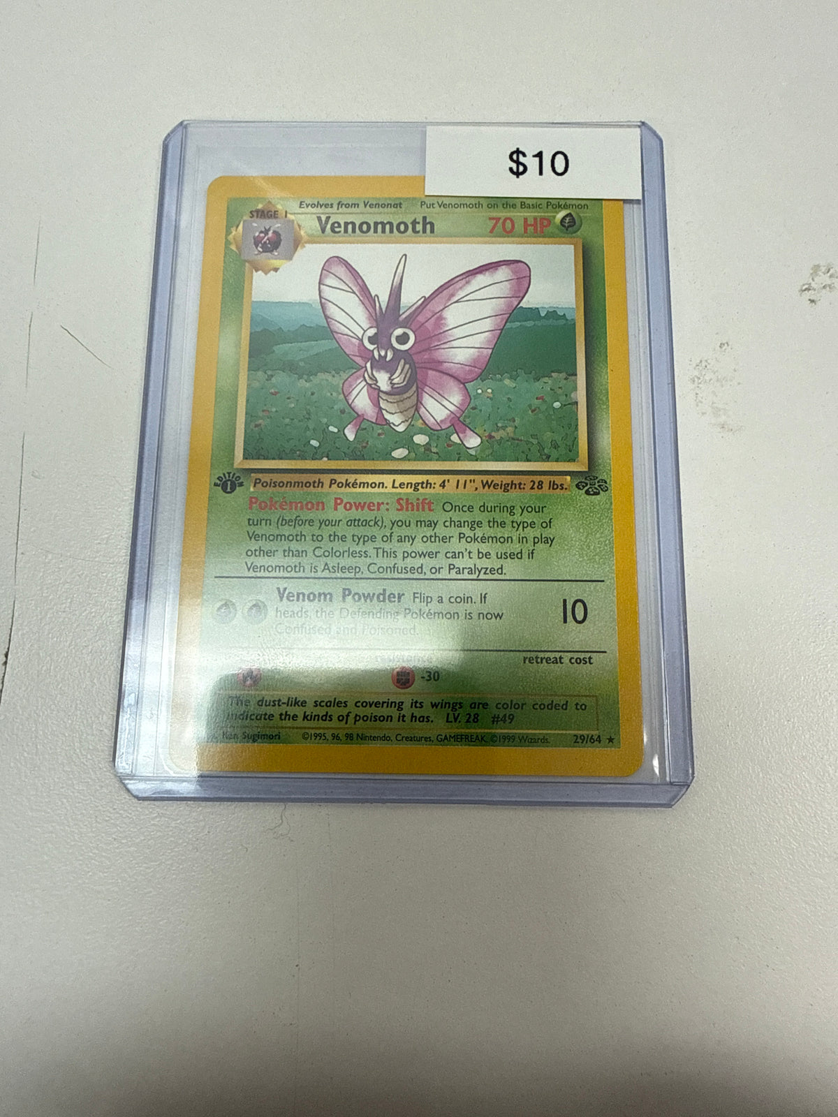 Pokemon Venomoth 1st Ed Non-Holo #29/64