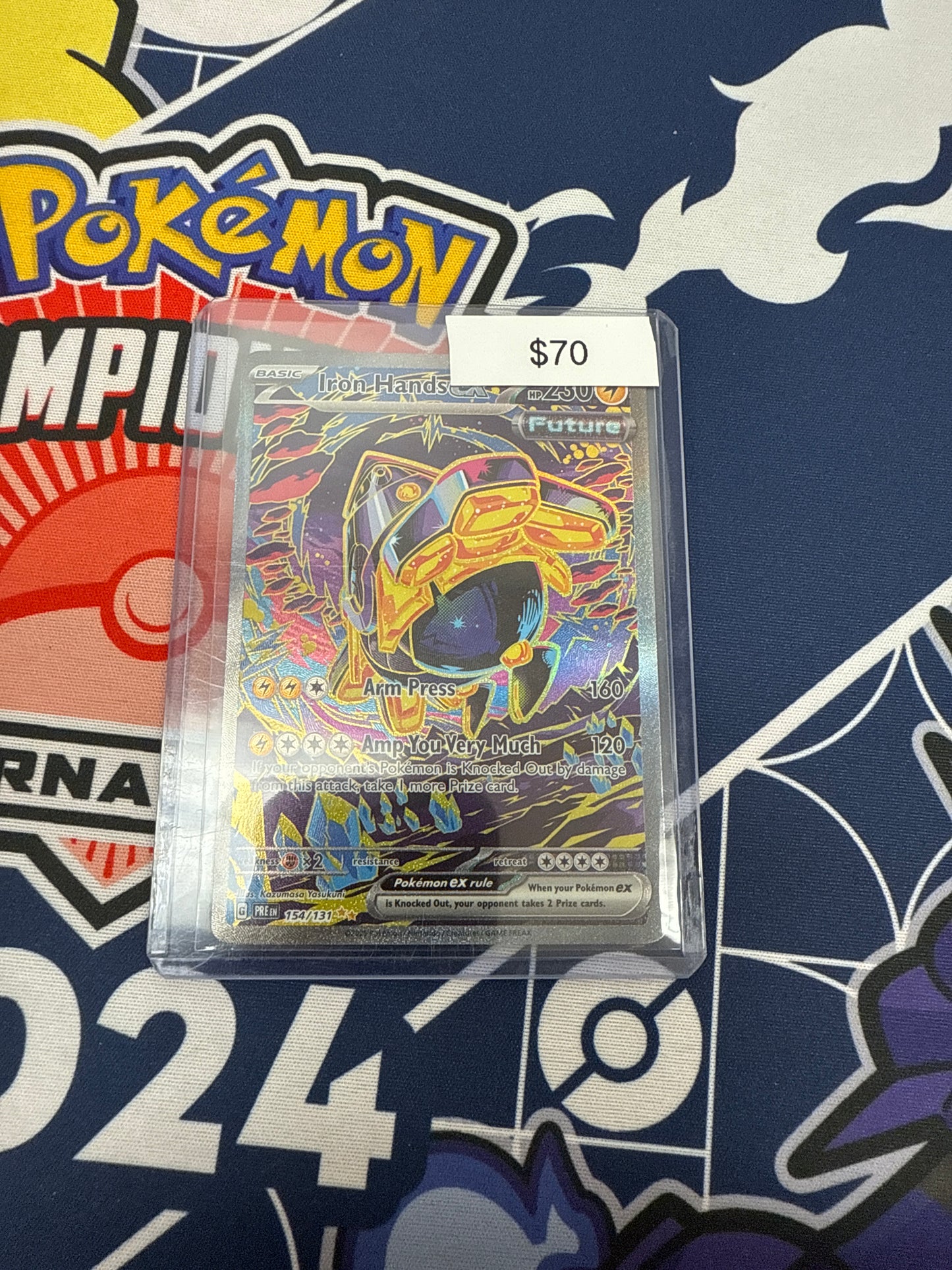 Pokemon Prismatic Evolutions Iron Hands Ex SIR #154/131