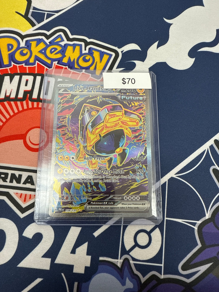 Pokemon Prismatic Evolutions Iron Hands Ex SIR 