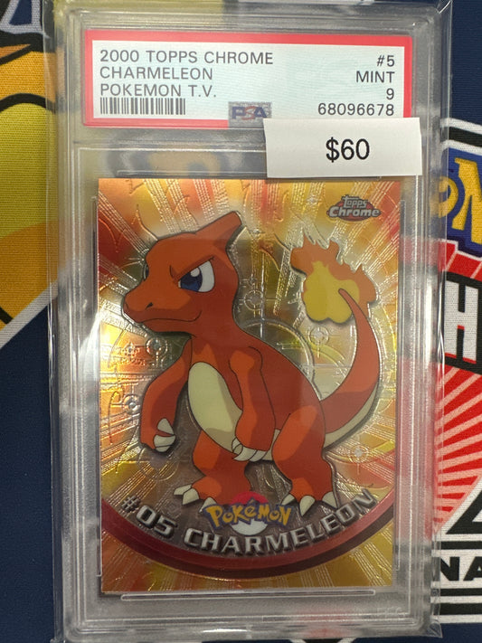 Pokemon Topps Chrome 2000 Charmeleon PSA 9