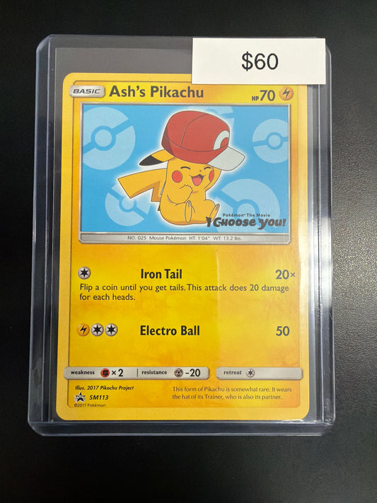 Pokemon Ash Pikachu #SM113