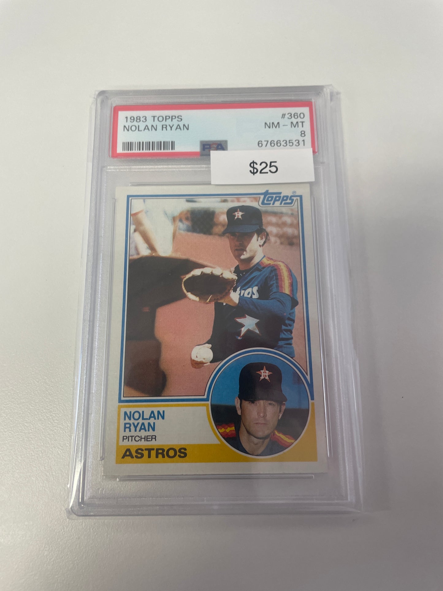 1983 Topps Nolan Ryan #360 PSA 8