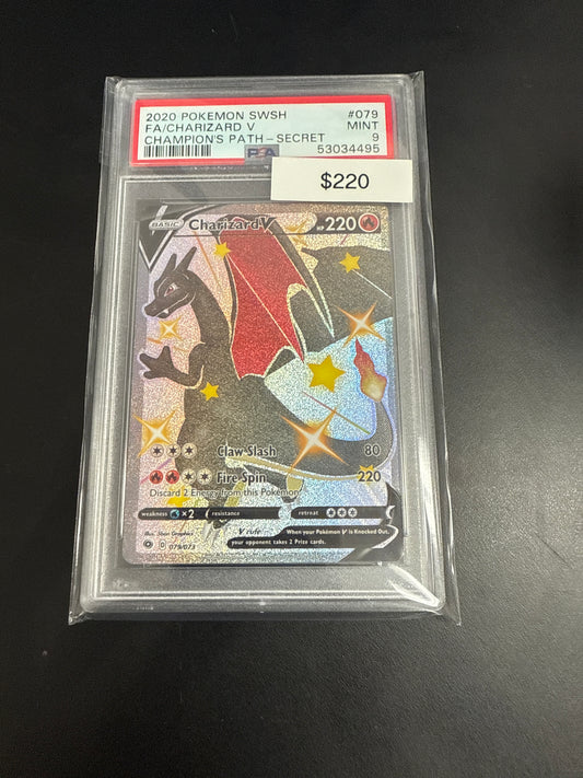 Pokemon Charizard V Shiny #079/073 PSA 9