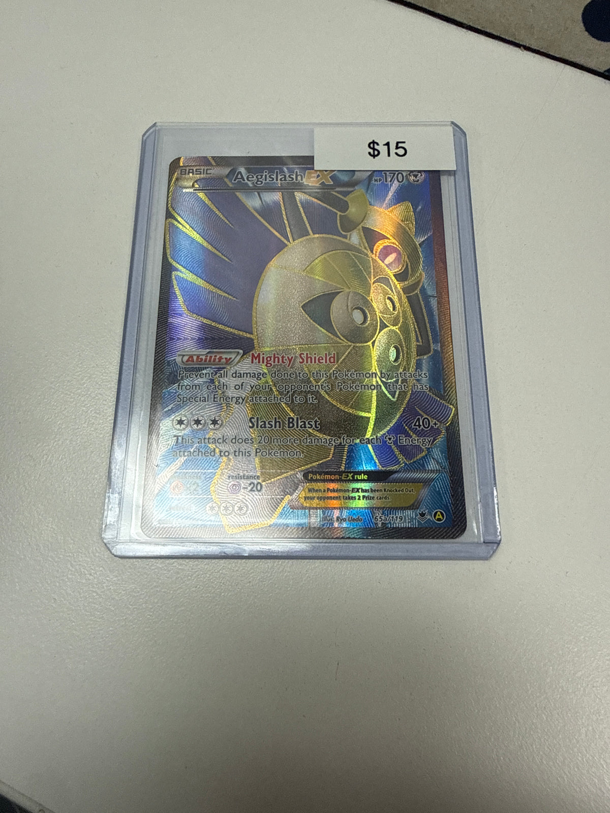 Pokemon Aegislash Ex #65a/119