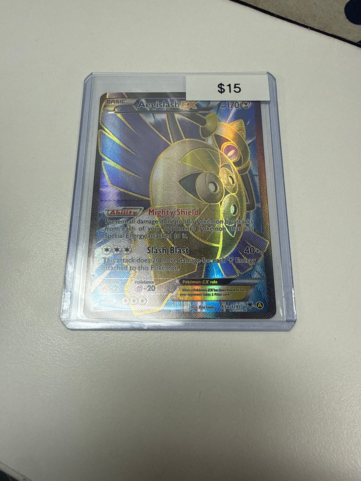 Pokemon Aegislash Ex #65a/119