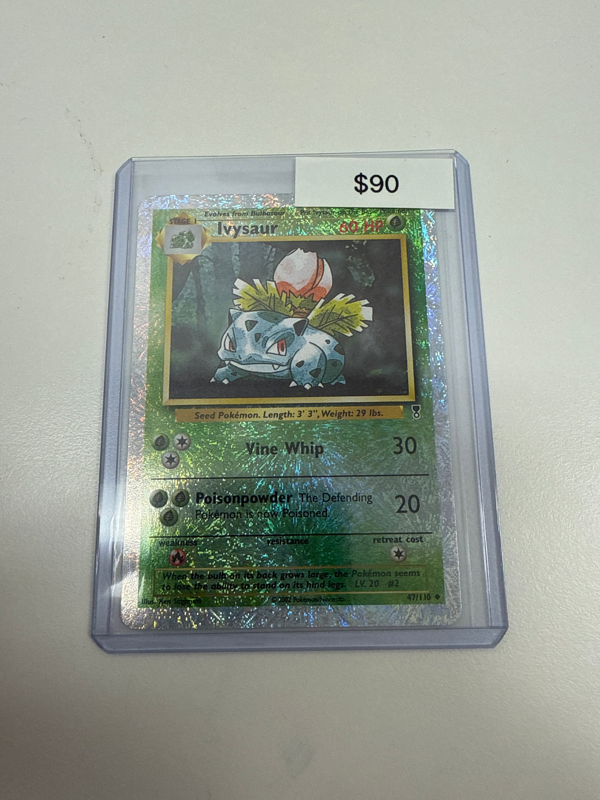 Pokemon Ivysaur Reverse Holo #47/110