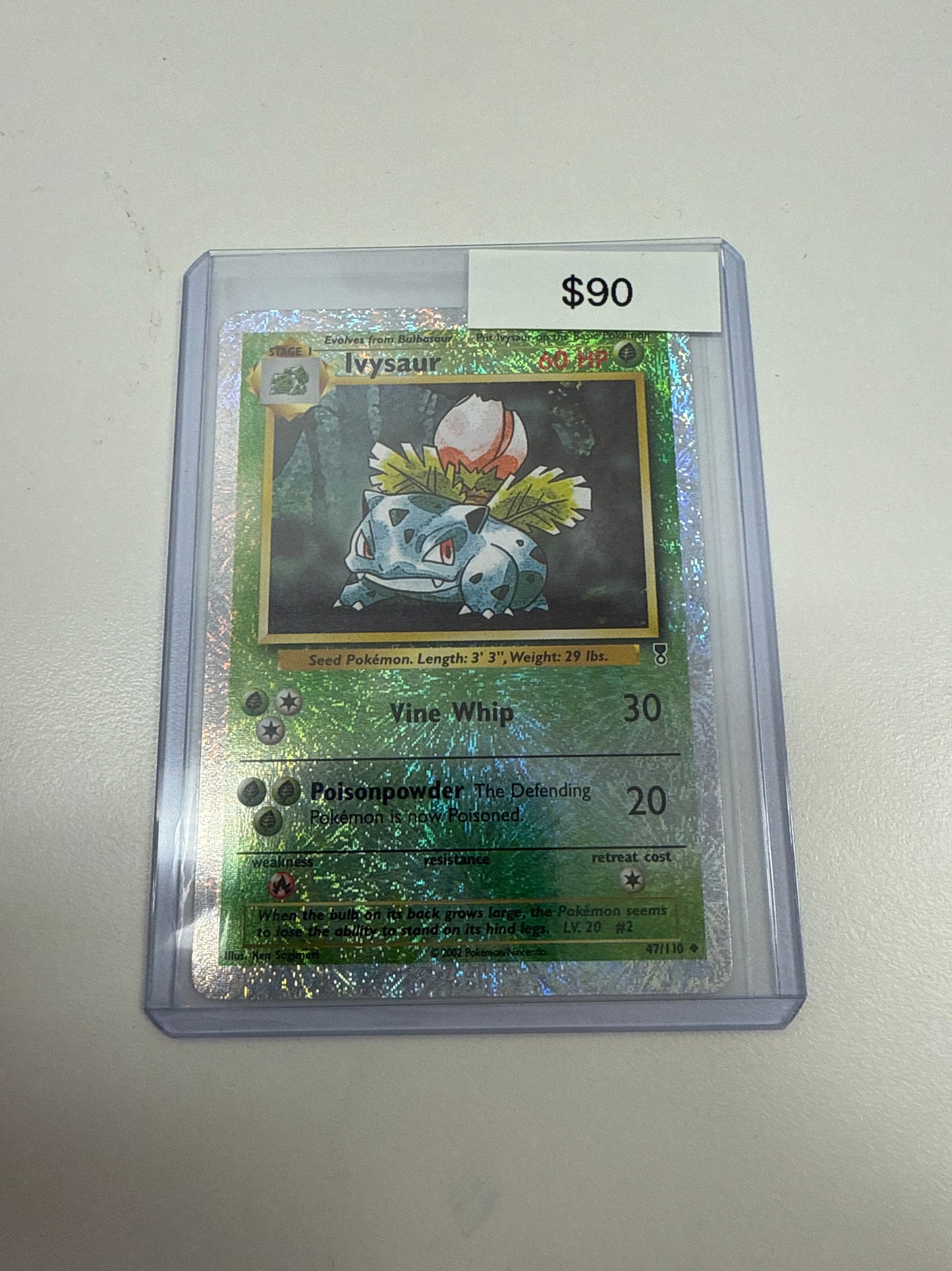 Pokemon Ivysaur Reverse Holo #47/110
