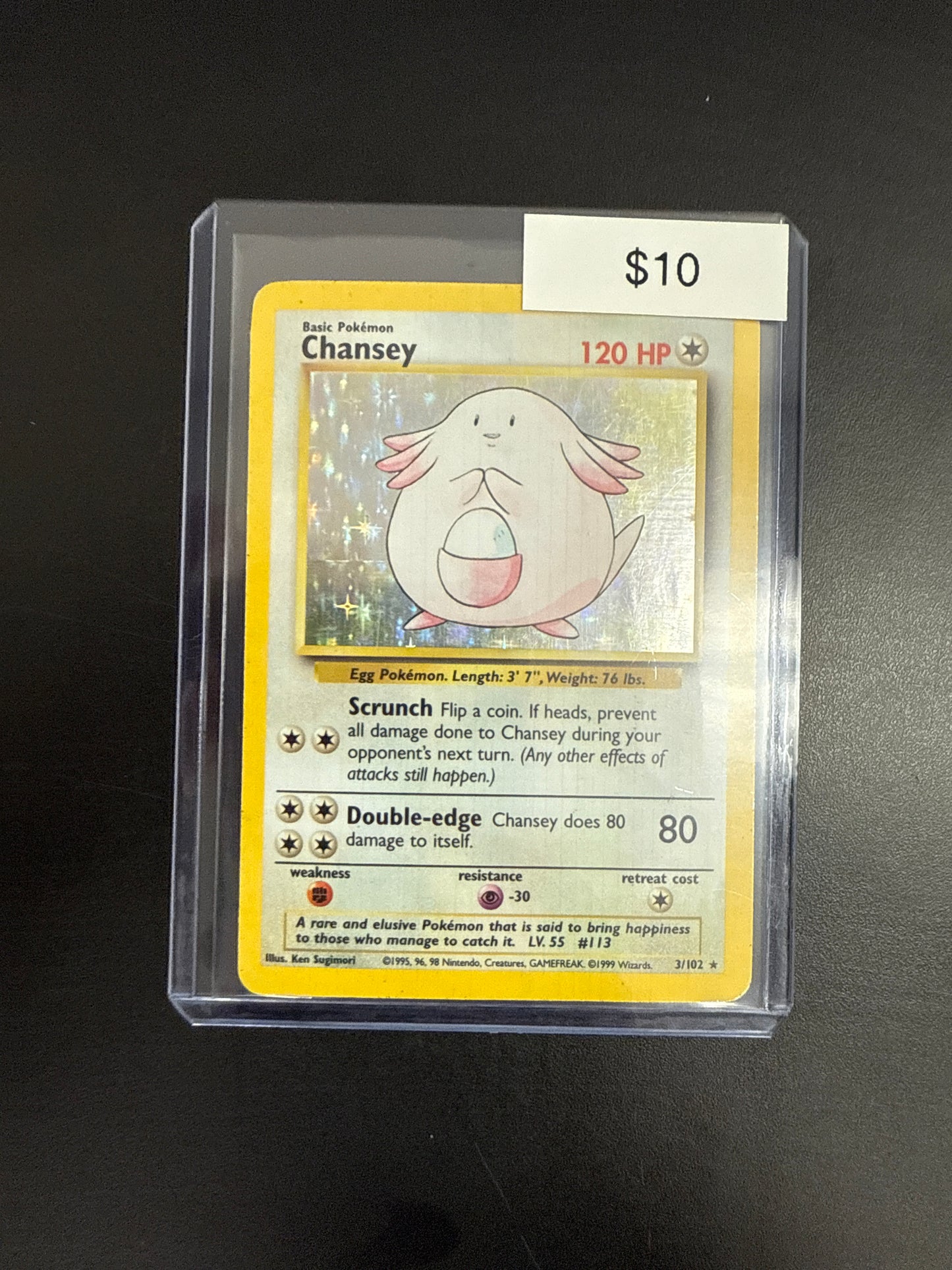 Pokémon Chansey Holo 3/102