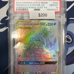 Pokemon Unbroken Bonds Greninja & Zoroark GX Hyper Rare #222 PSA 10