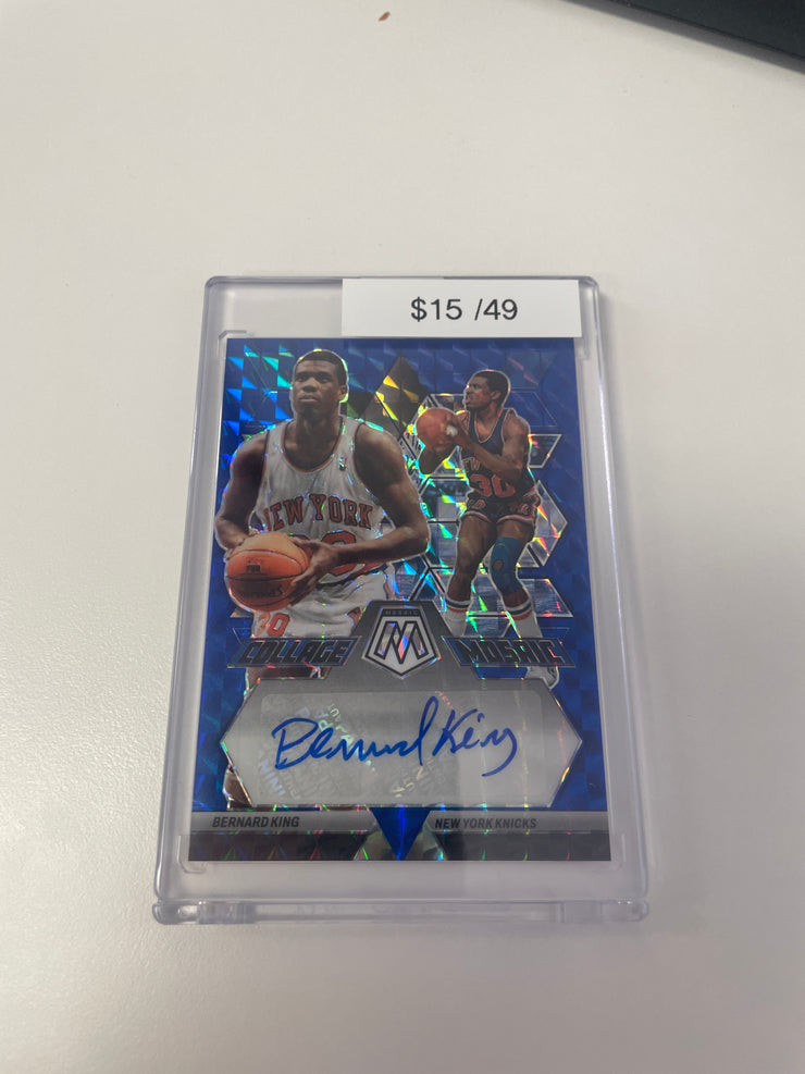 2022 Mosaic Bernard King Blue Auto /49 