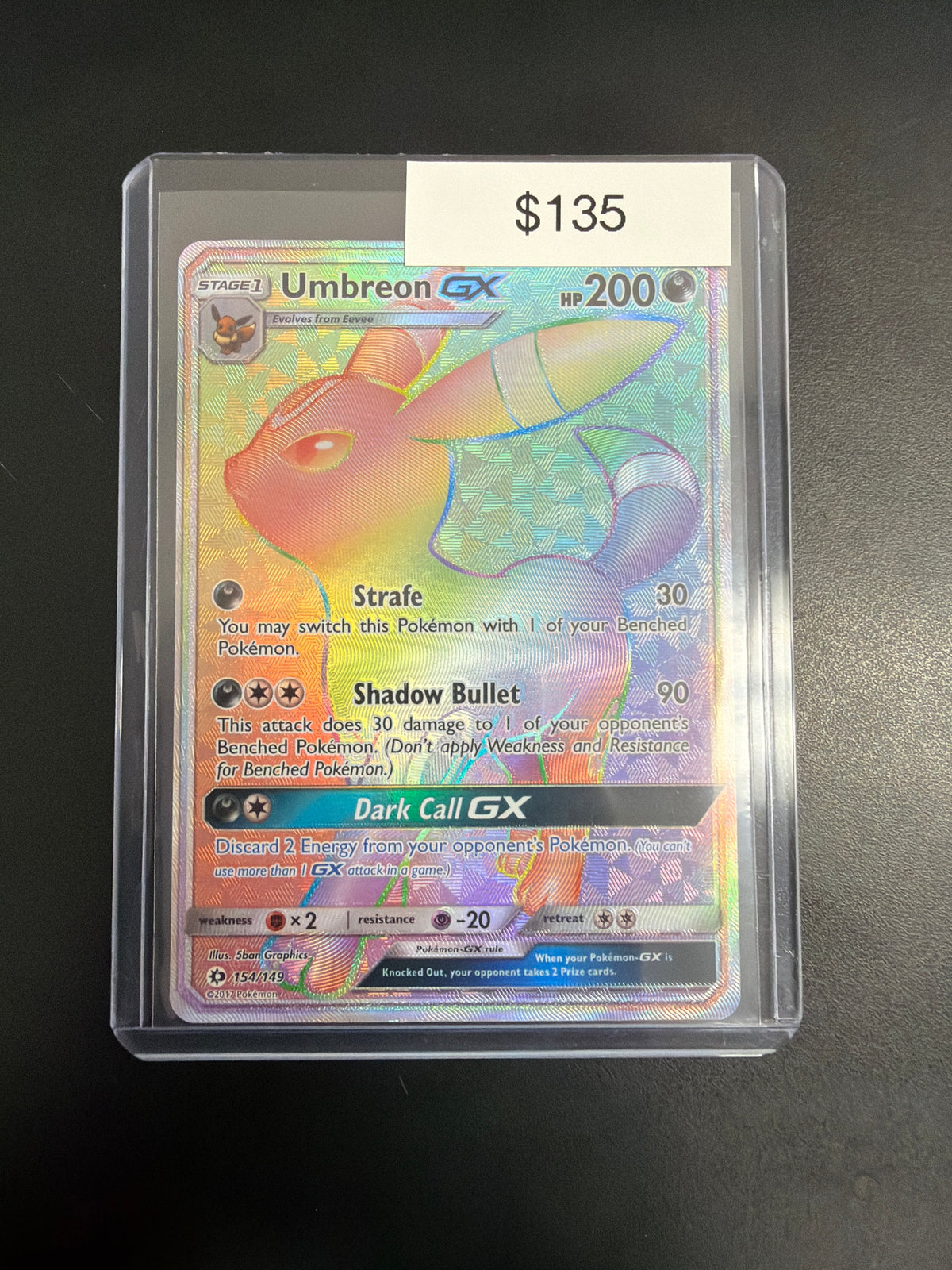 Pokemon Umbreon GX Hyper #154/149