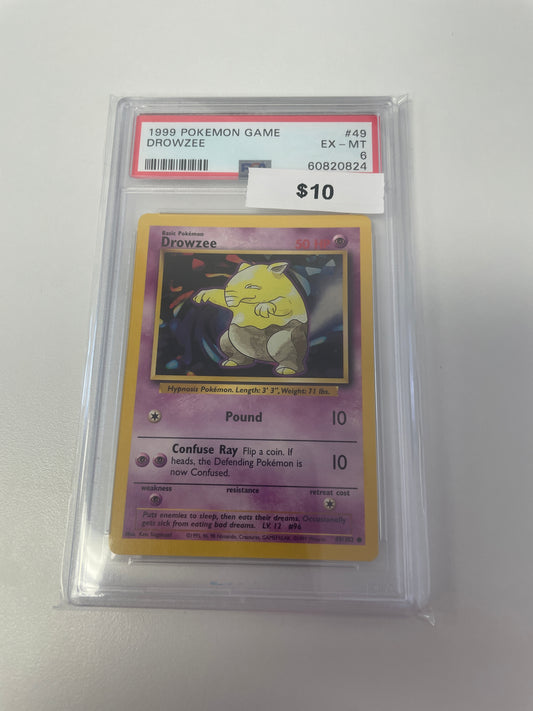 1999 Pokemon Drowzee #49/102 PSA 6