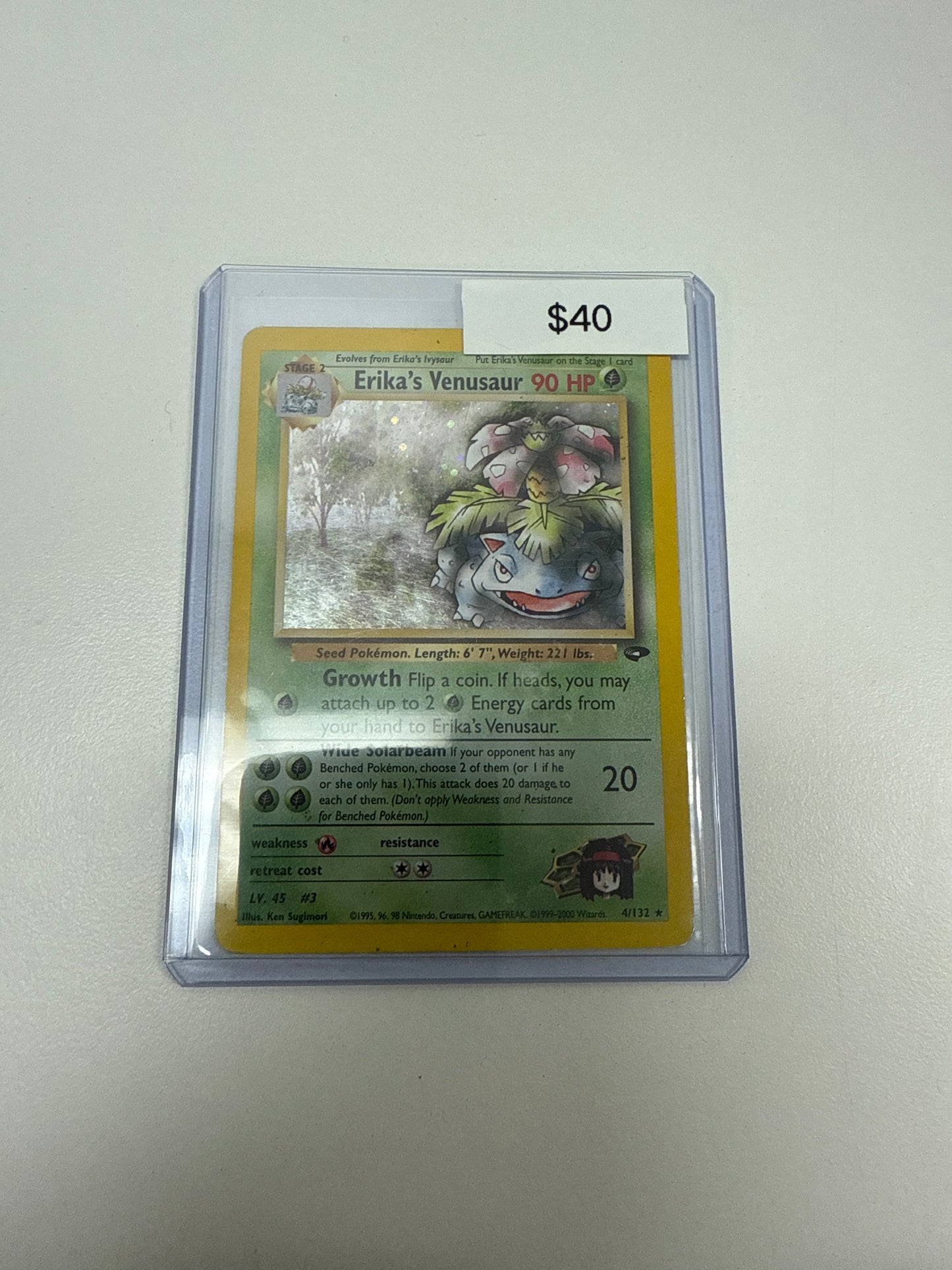 Pokémon Gym Challenge Erika Venusaur Holo 4/132