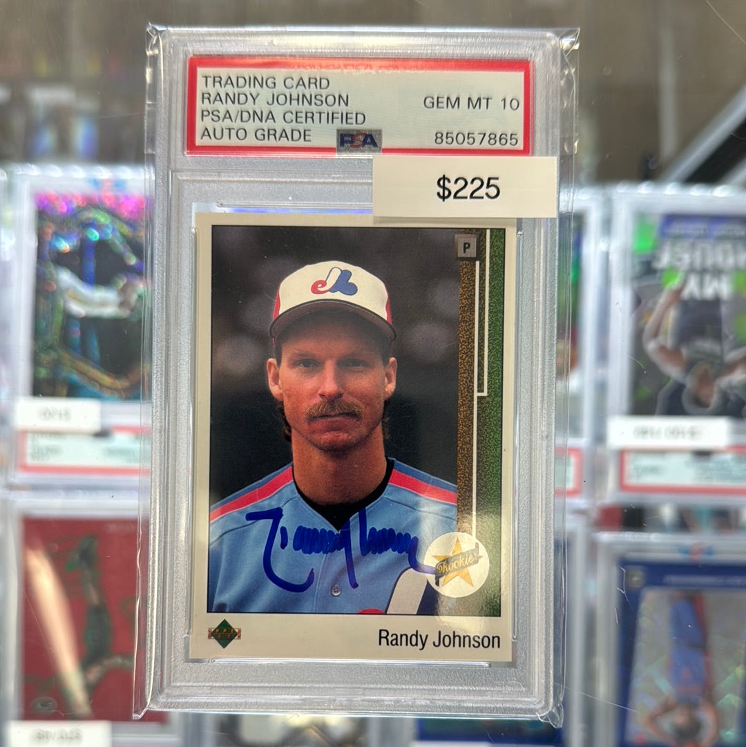 Randy Johnson Upper Deck Rookie Auto PSA 10