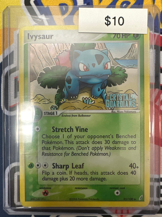 Pokemon Crystal Guardians Ivysaur Reverse Holo 35/100
