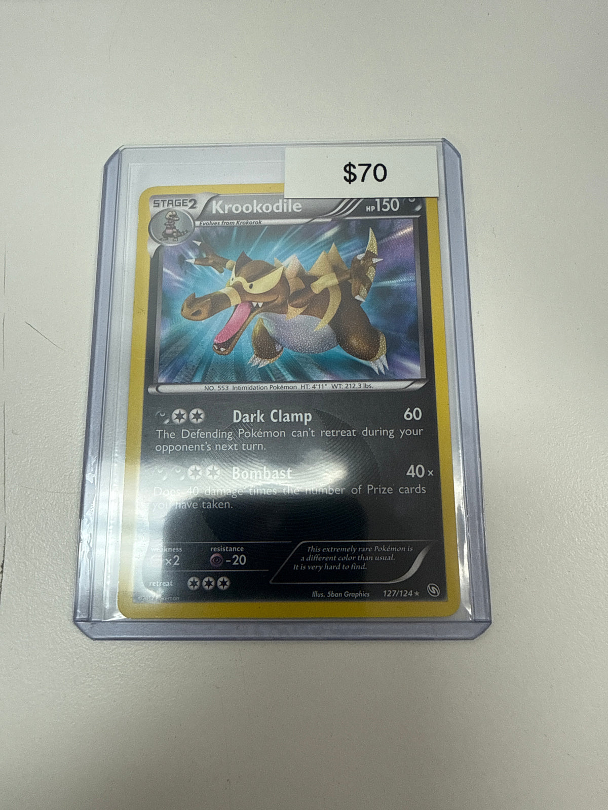 Pokemon Krookodile Shiny #127/124