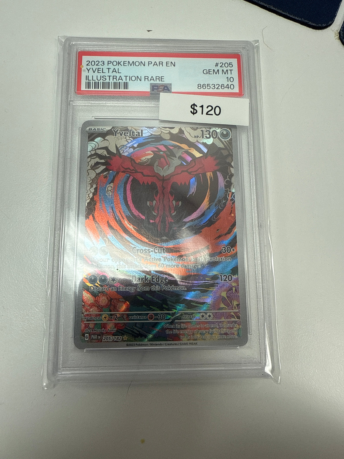 Pokemon Yveltal #205/182 PSA 10