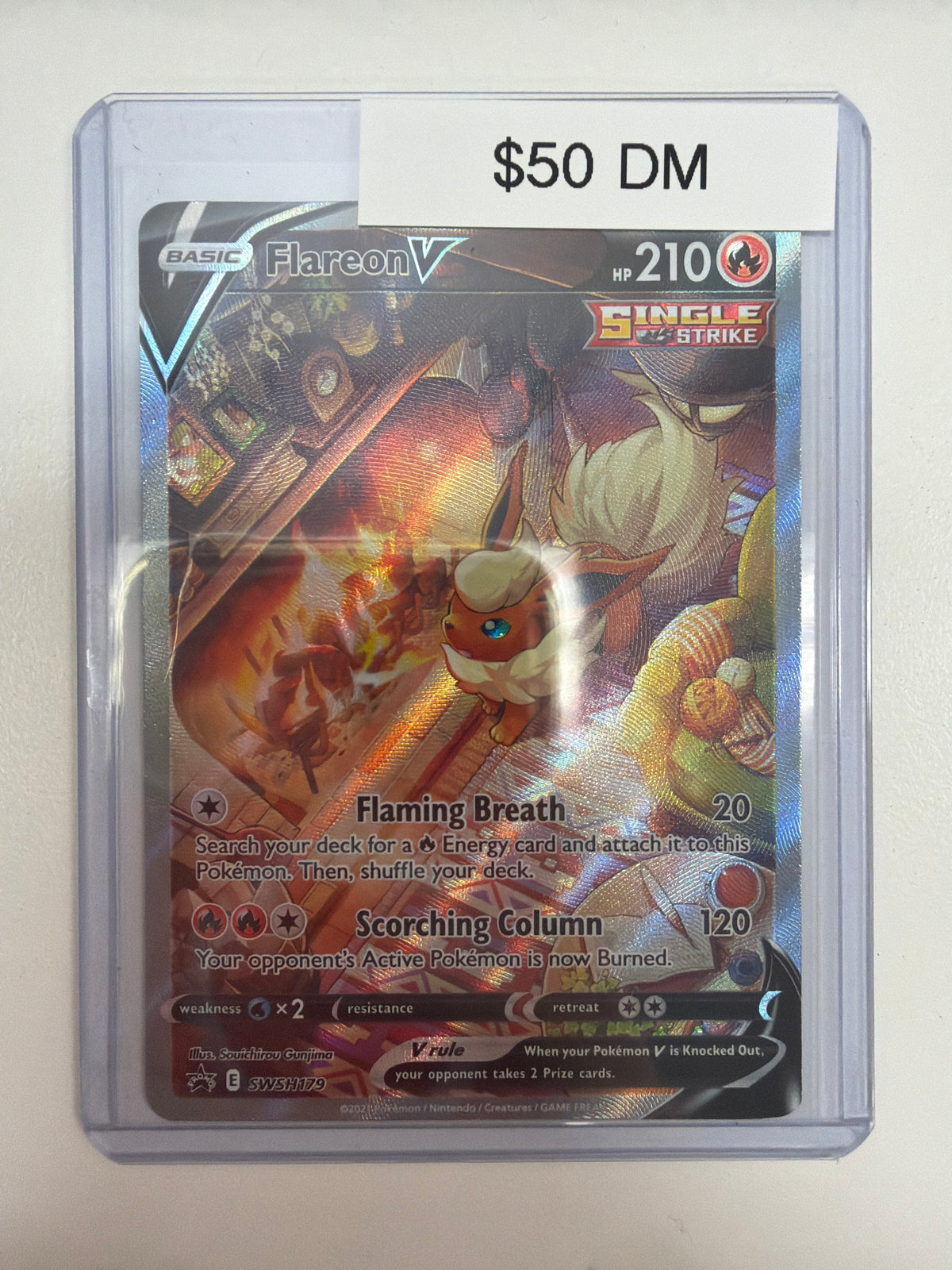 Pokemon Flareon V SWSH179 DM