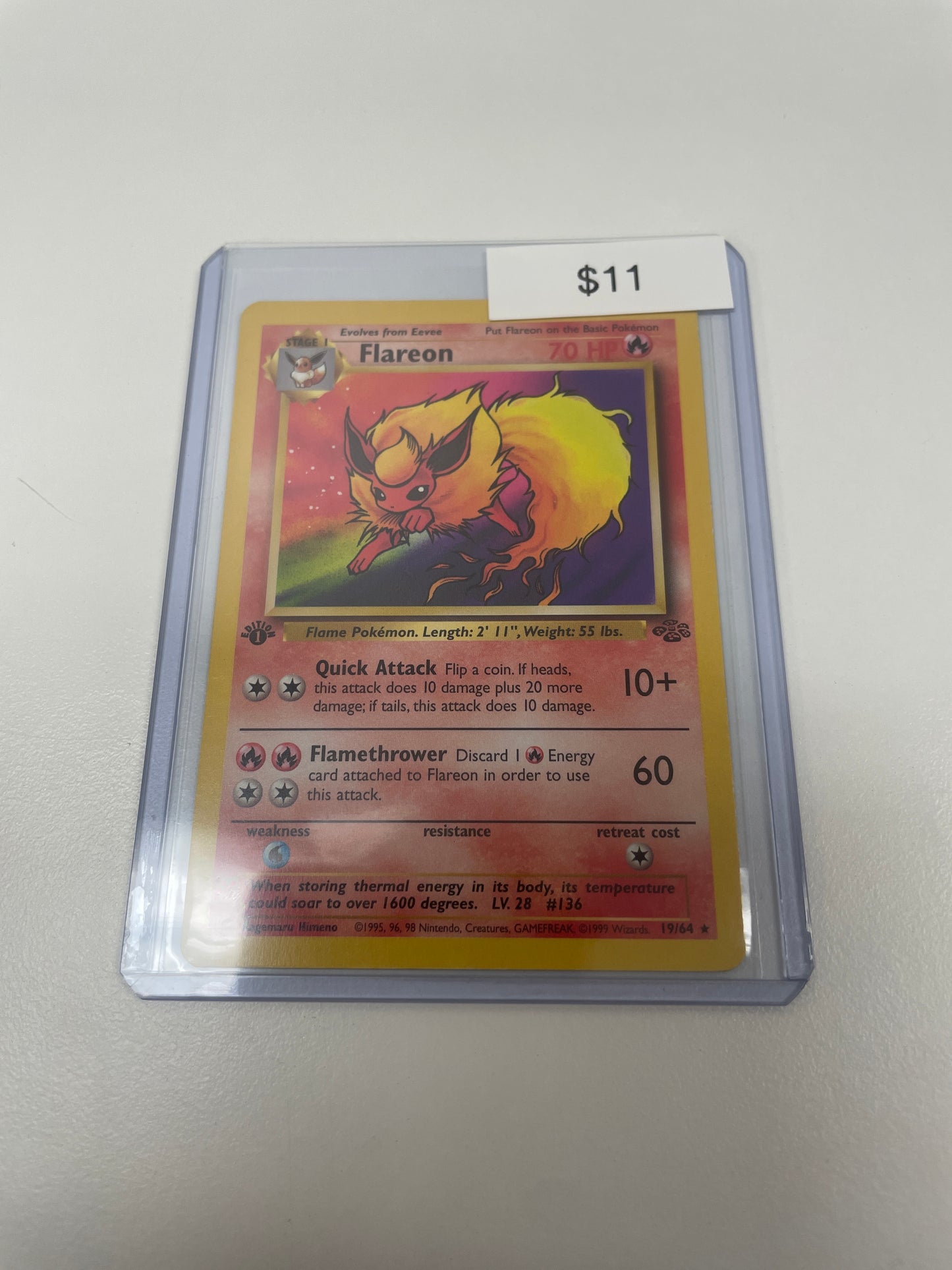 Pokemon Flareon 1st Edition Jungle