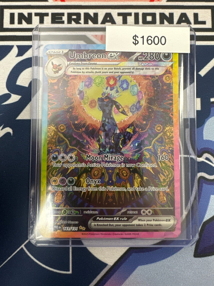 Pokemon Prismatic Evolutions Umbreon ex 161/131