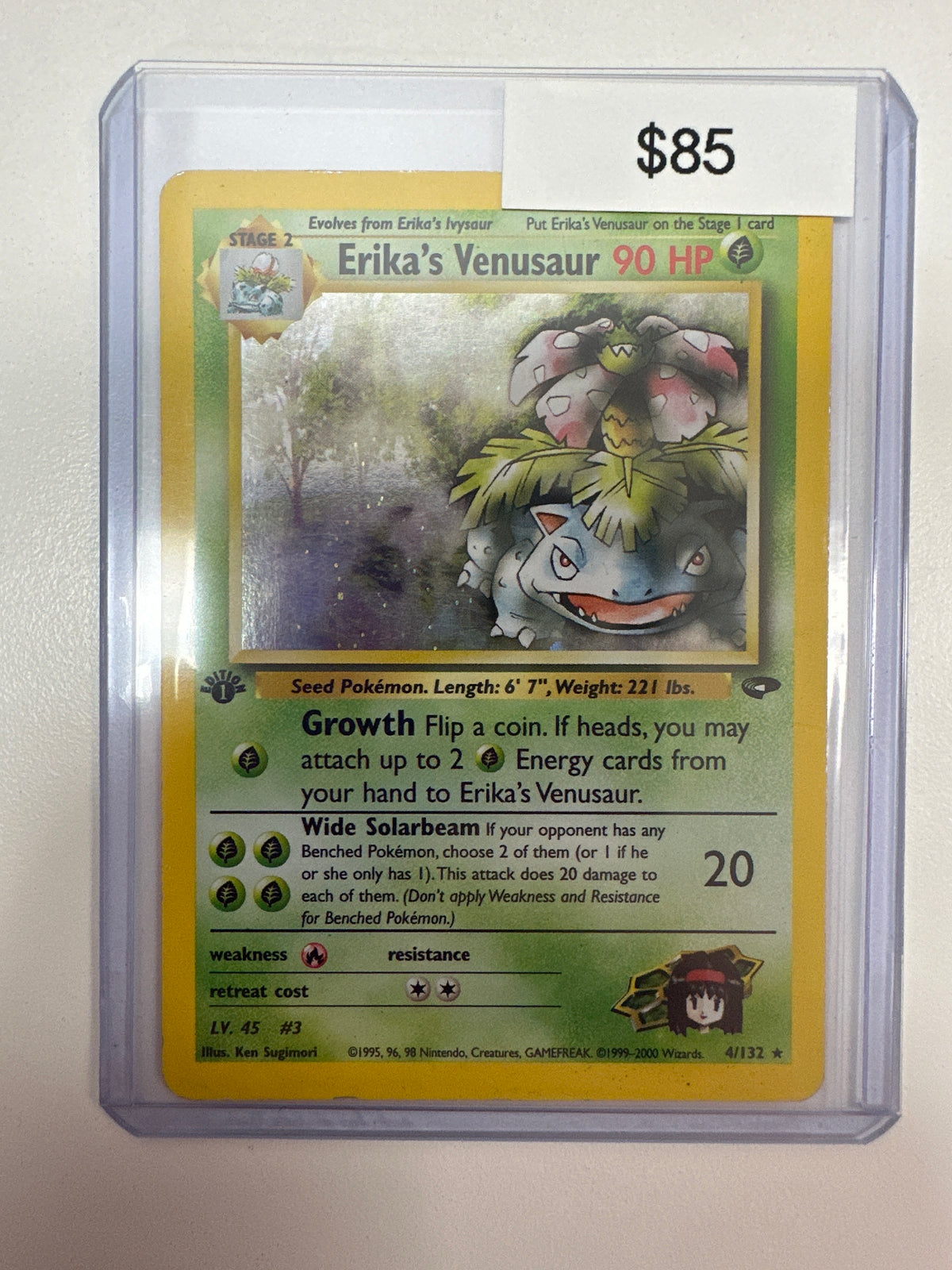 Pokemon Erika’s Venusaur 1st Edition 4/132