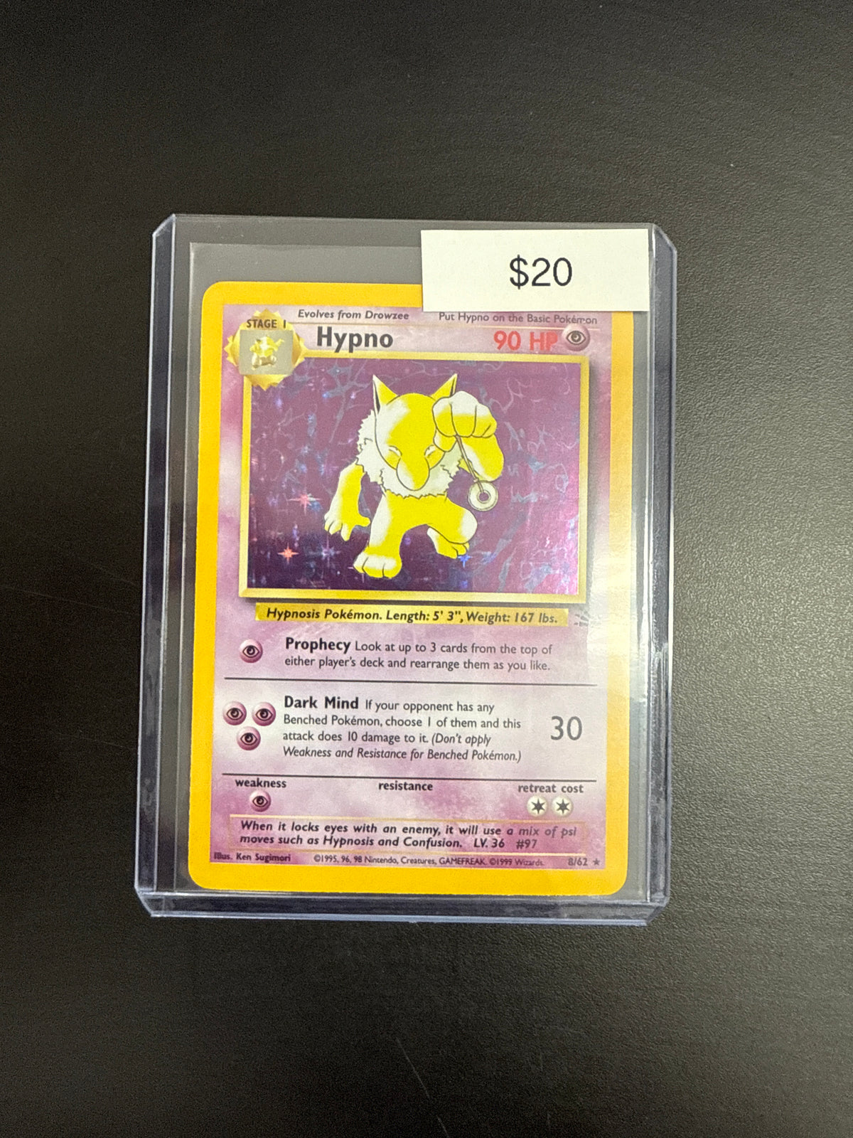 Pokémon Hypno Fossil 8/62
