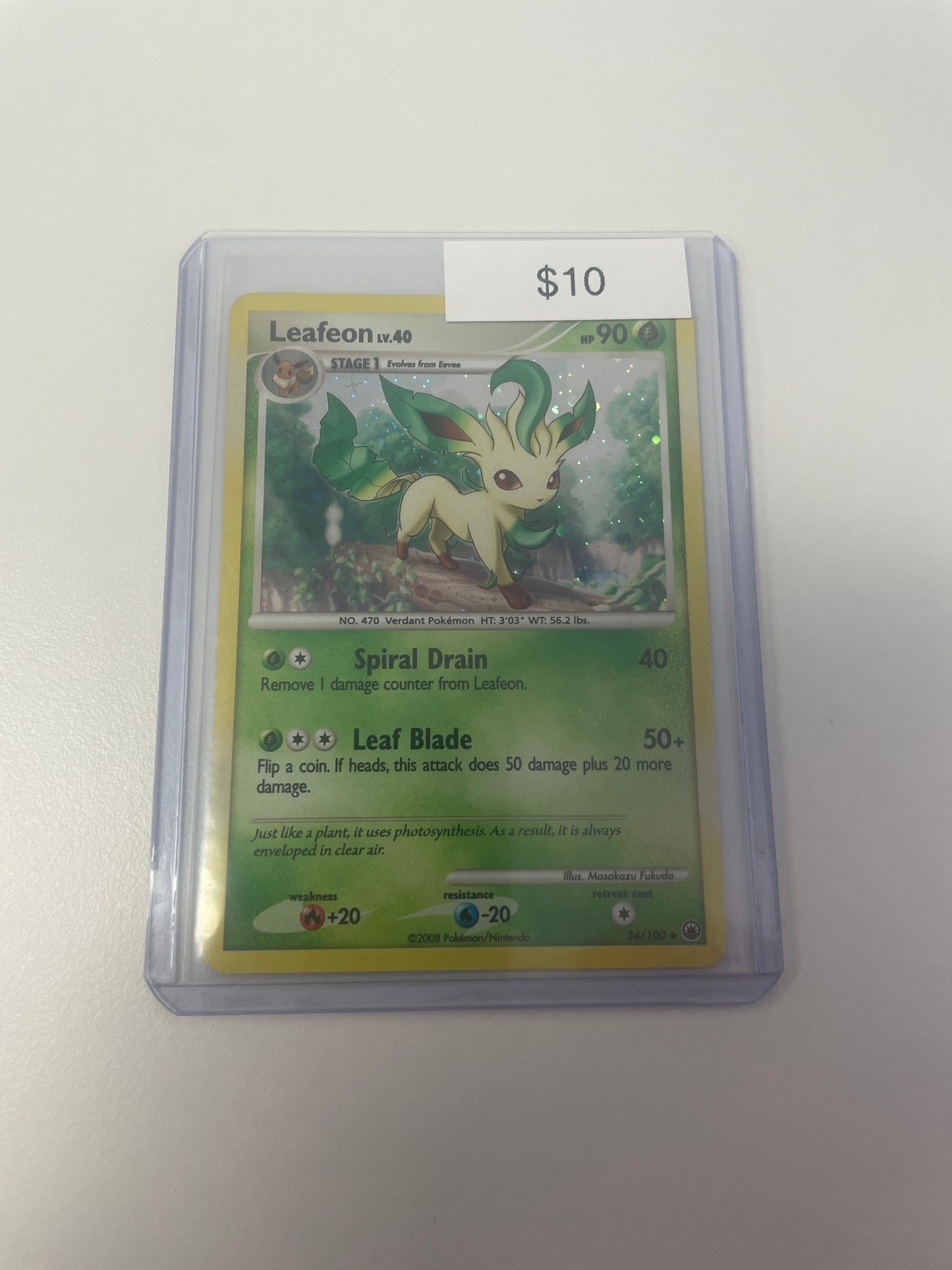 Pokemon Leafeon Holo #24/100