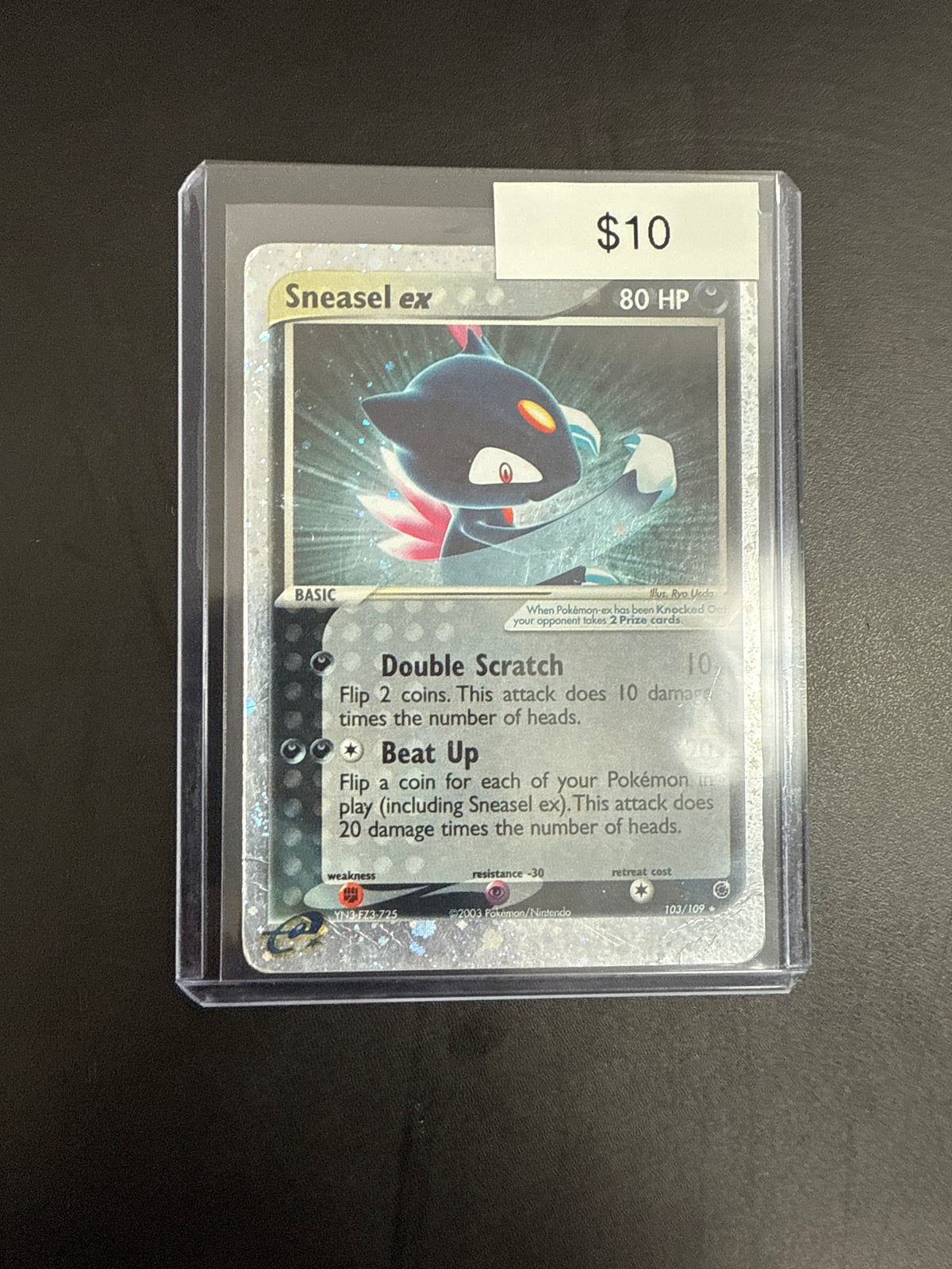 Pokémon SNEASEL EX 103/109