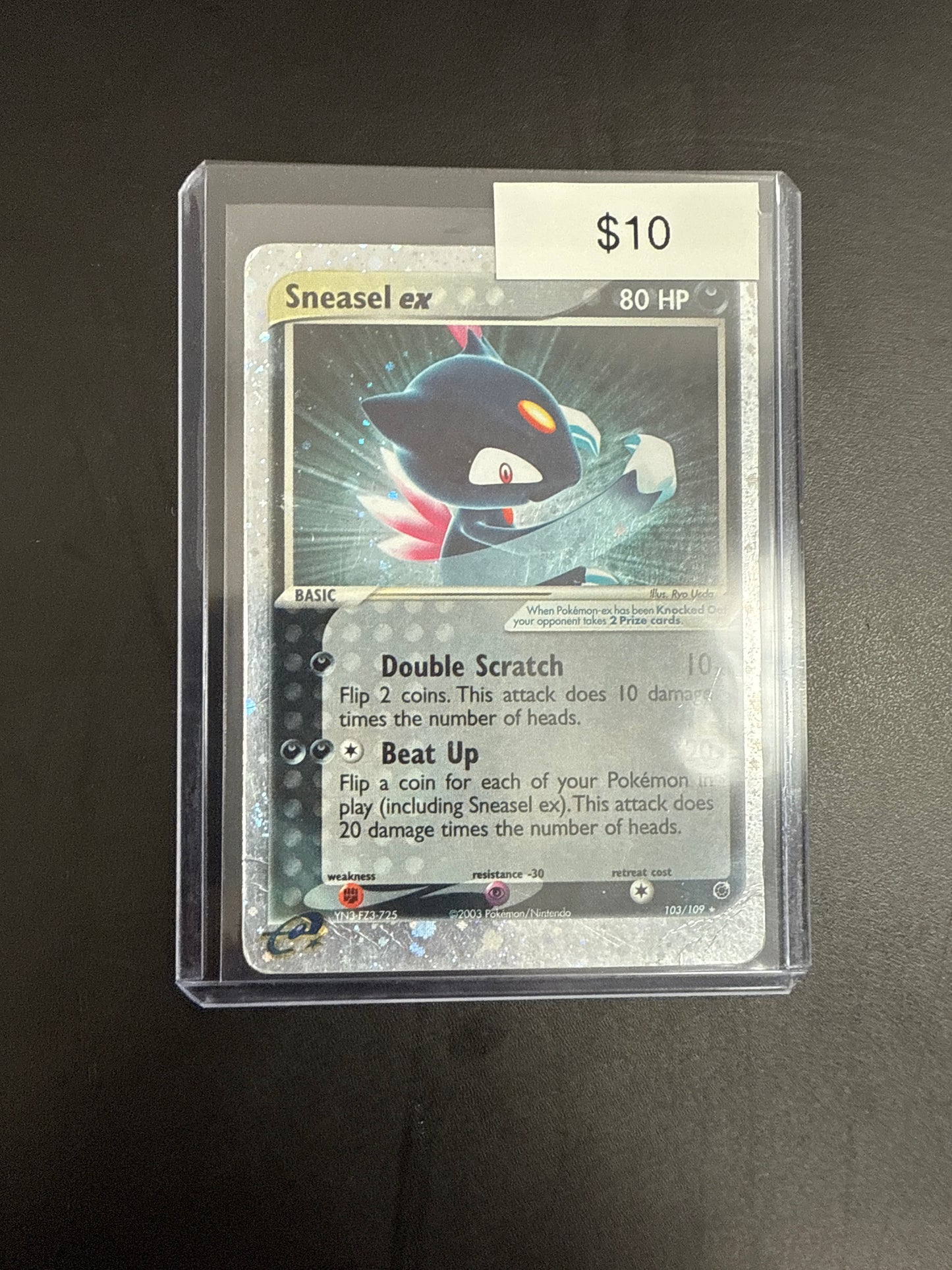 Pokémon SNEASEL EX 103/109